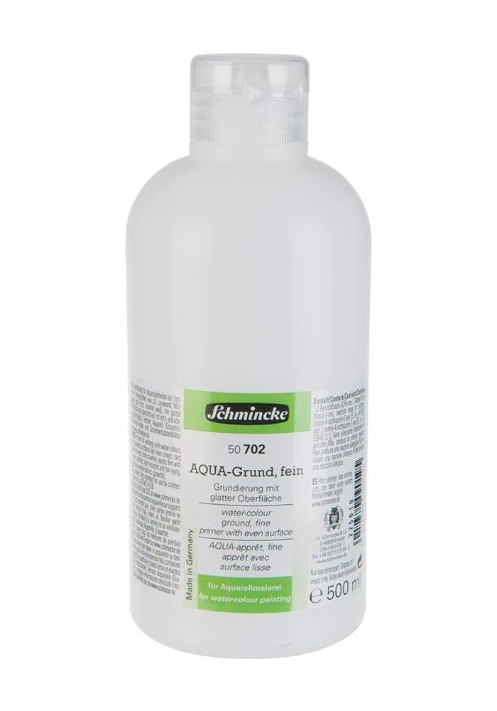 Schmincke AQUA Primer Fine 500ml - Watercolour Ground with Smooth Surface